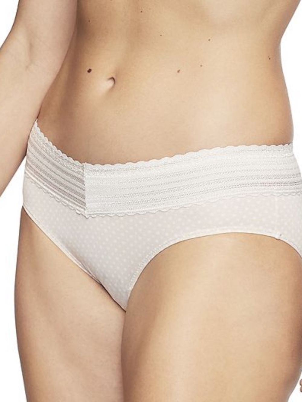 NWT Warners Microfiber with lace bikini panties.